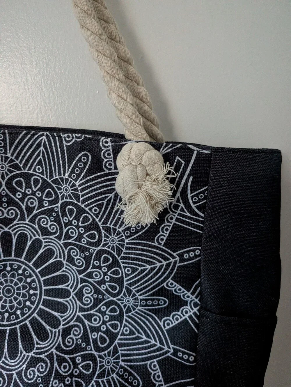 NWT Tesalate Jumbo Tote Bag With Rope Handle